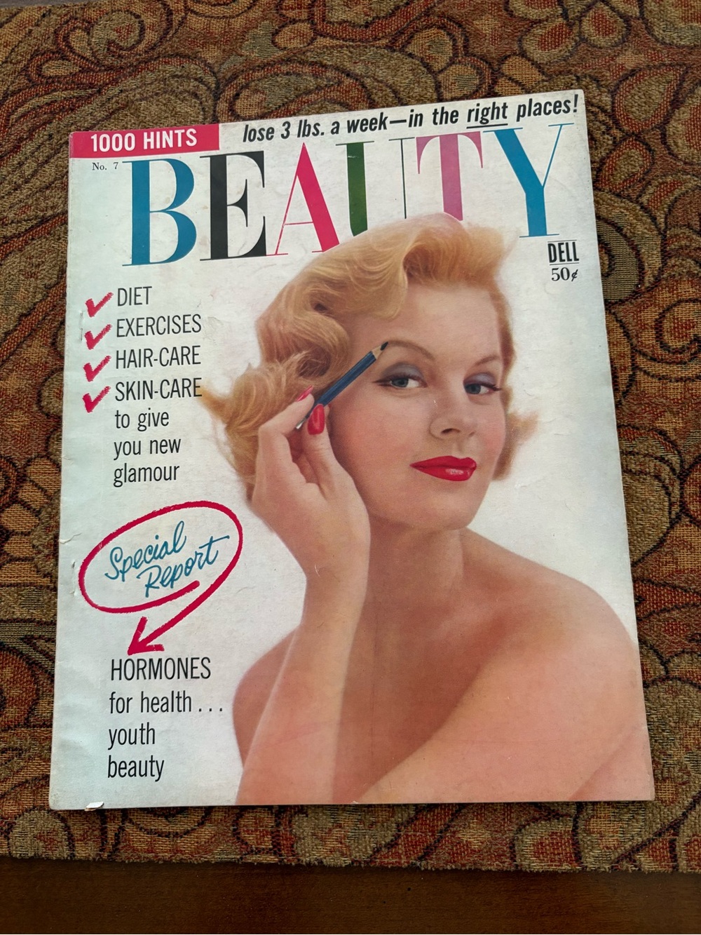 ✨Vintage 1956 Dell 1000 Hints BEAUTY Magazine No 7 Rare 1950s Ephemera✨